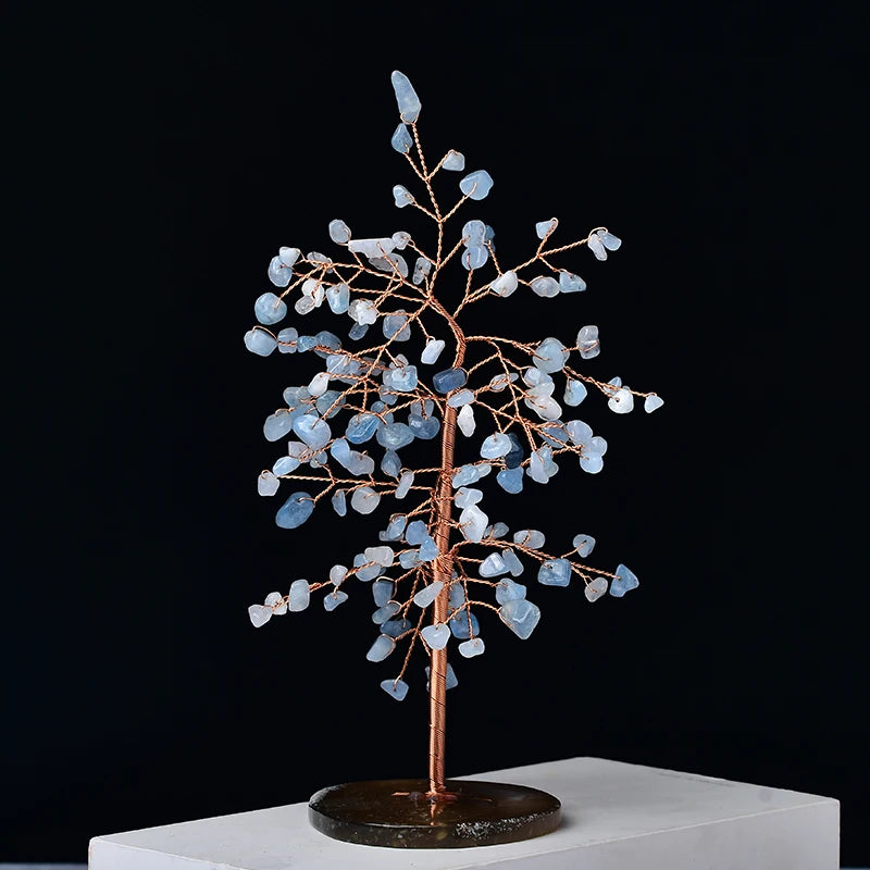 Natural Amethyst & Rose Quartz Tree of Life